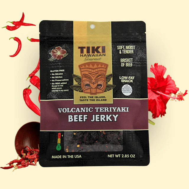 Volcanic Teriyaki Beef Jerky - Sample